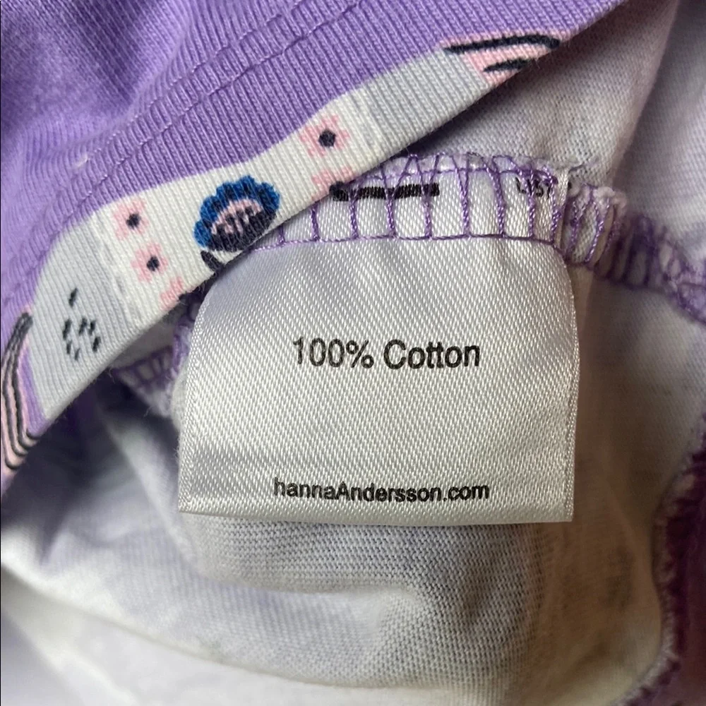 Hanna Andersson Purple Stripe & Unicorn Twirl Dress